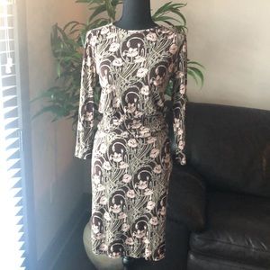 Tory Burch Dagny Runway Botanical Dress Silk